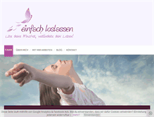 Tablet Screenshot of einfach-loslassen.com